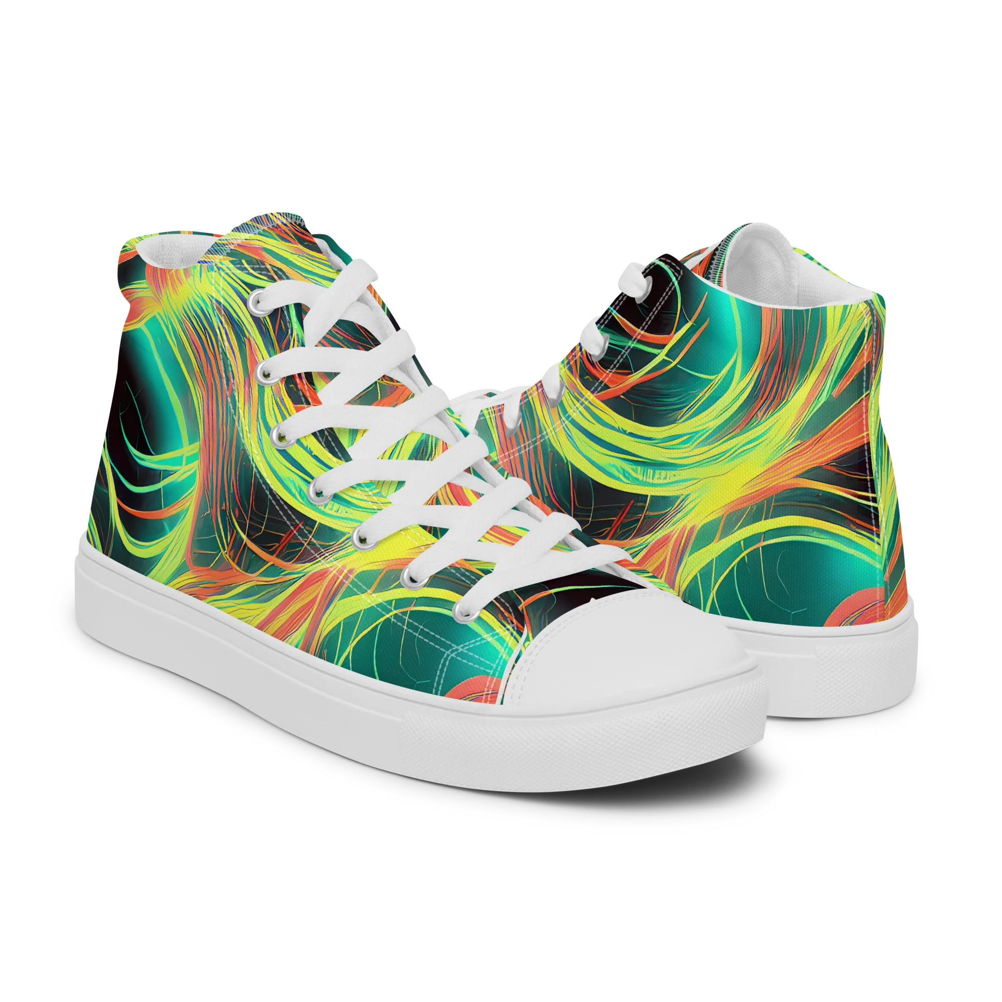 Vital Strands on Men's High Top Canvas Shoes — Right