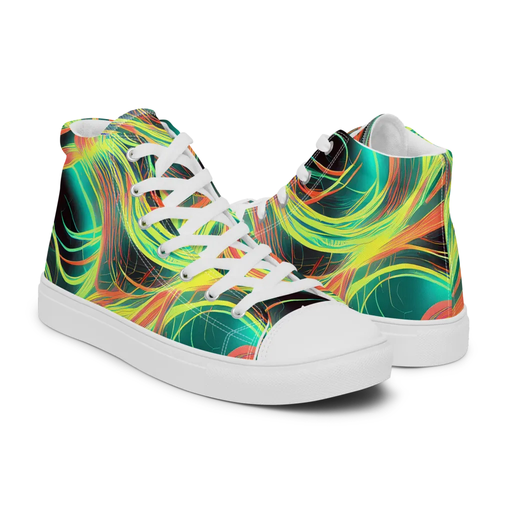 Vital Strands on Men's High Top Canvas Shoes — Right