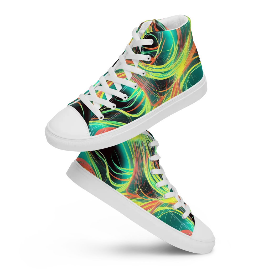 Vital Strands on Men's High Top Canvas Shoes — Front