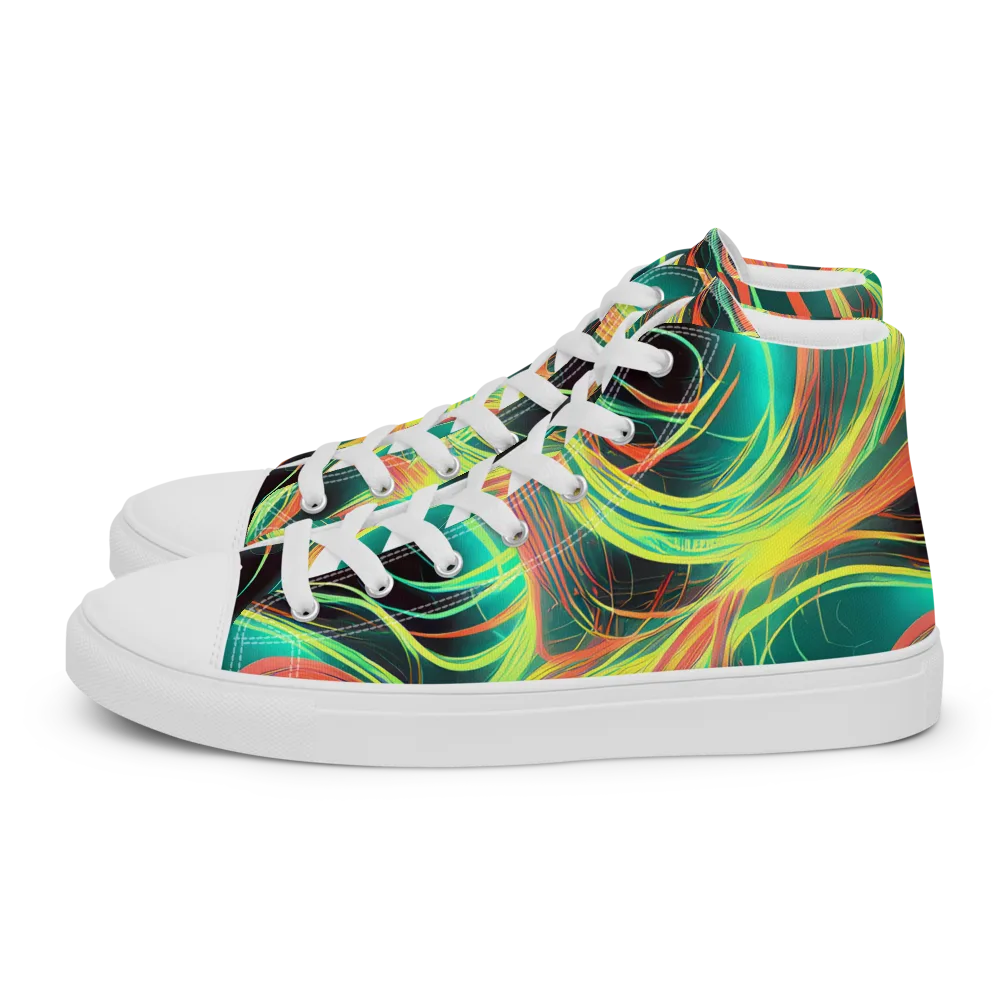 Vital Strands on Women's High Top Canvas Shoes — Left