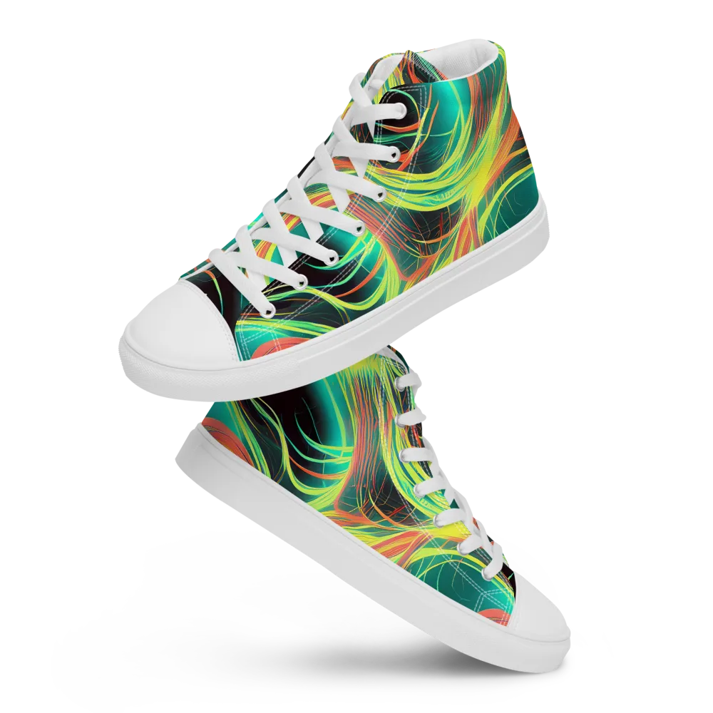 Vital Strands on Women's High Top Canvas Shoes — Front