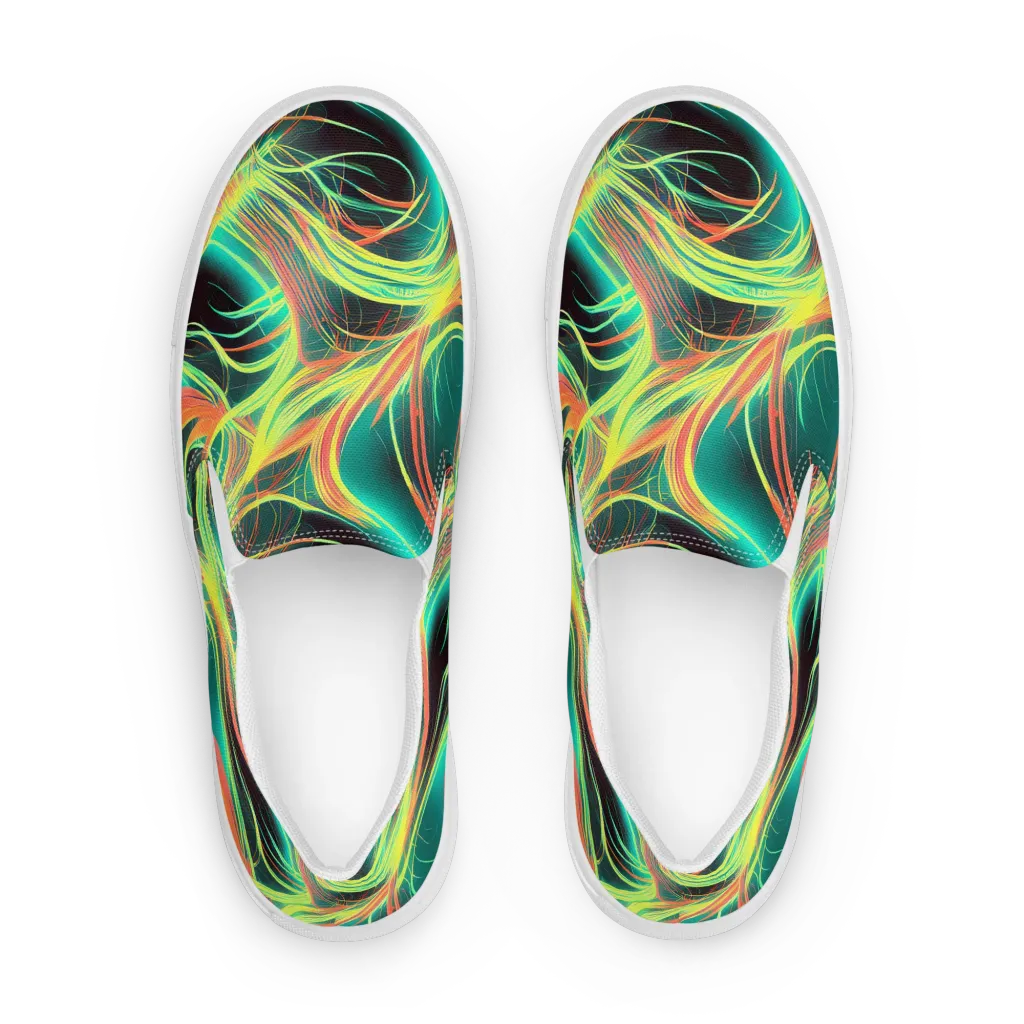 Vital Strands on Men's Slip-On Canvas Shoes — Front