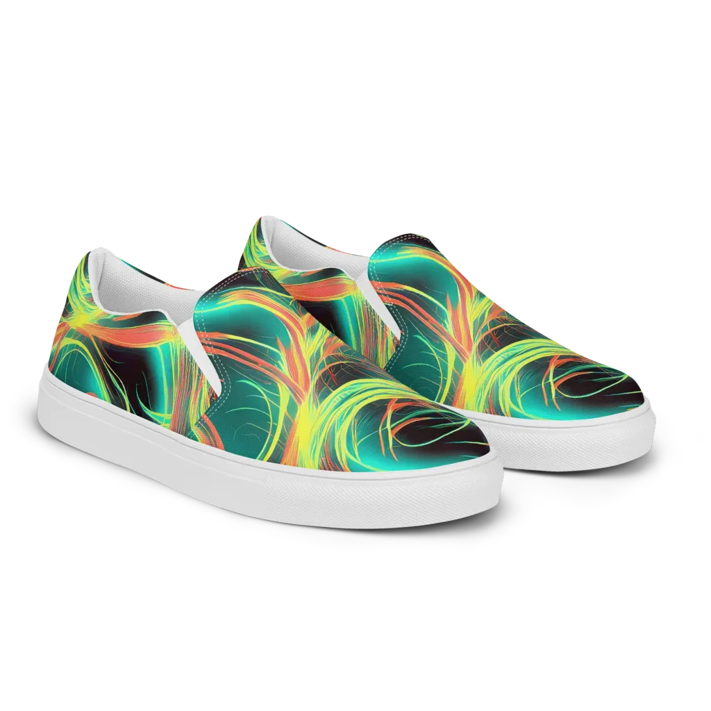 Vital Strands on Men's Slip-On Canvas Shoes — Right Front