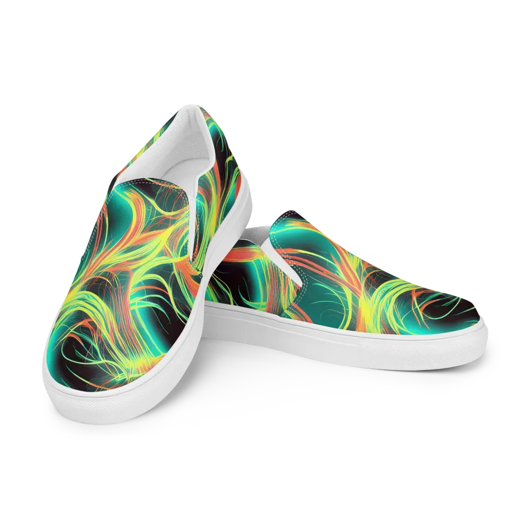 Vital Strands on Men's Slip-On Canvas Shoes — Left Front