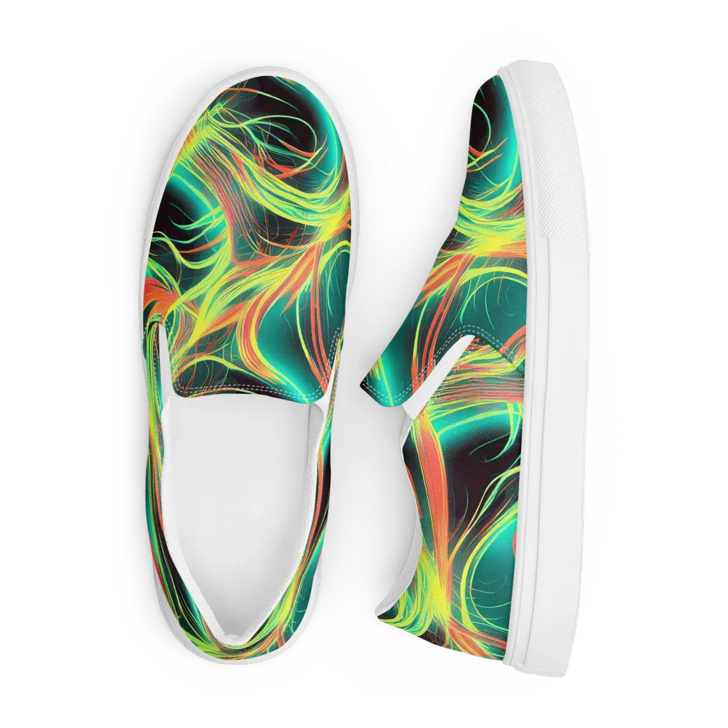 Vital Strands on Men's Slip-On Canvas Shoes — Front