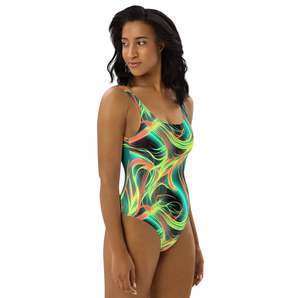 Vital Strands on One-Piece Swimsuit — Right