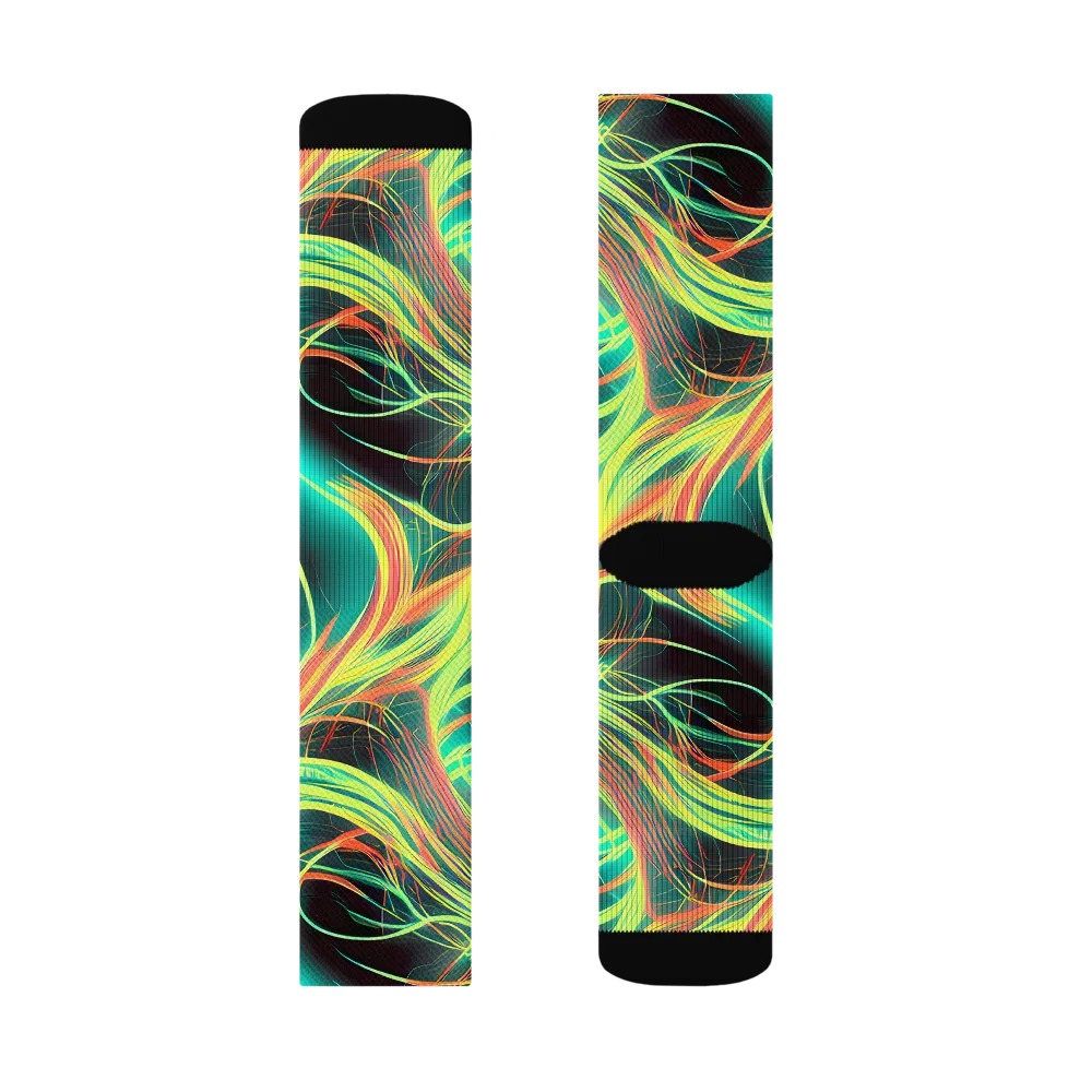 Vital Strands on Socks — Right Sock