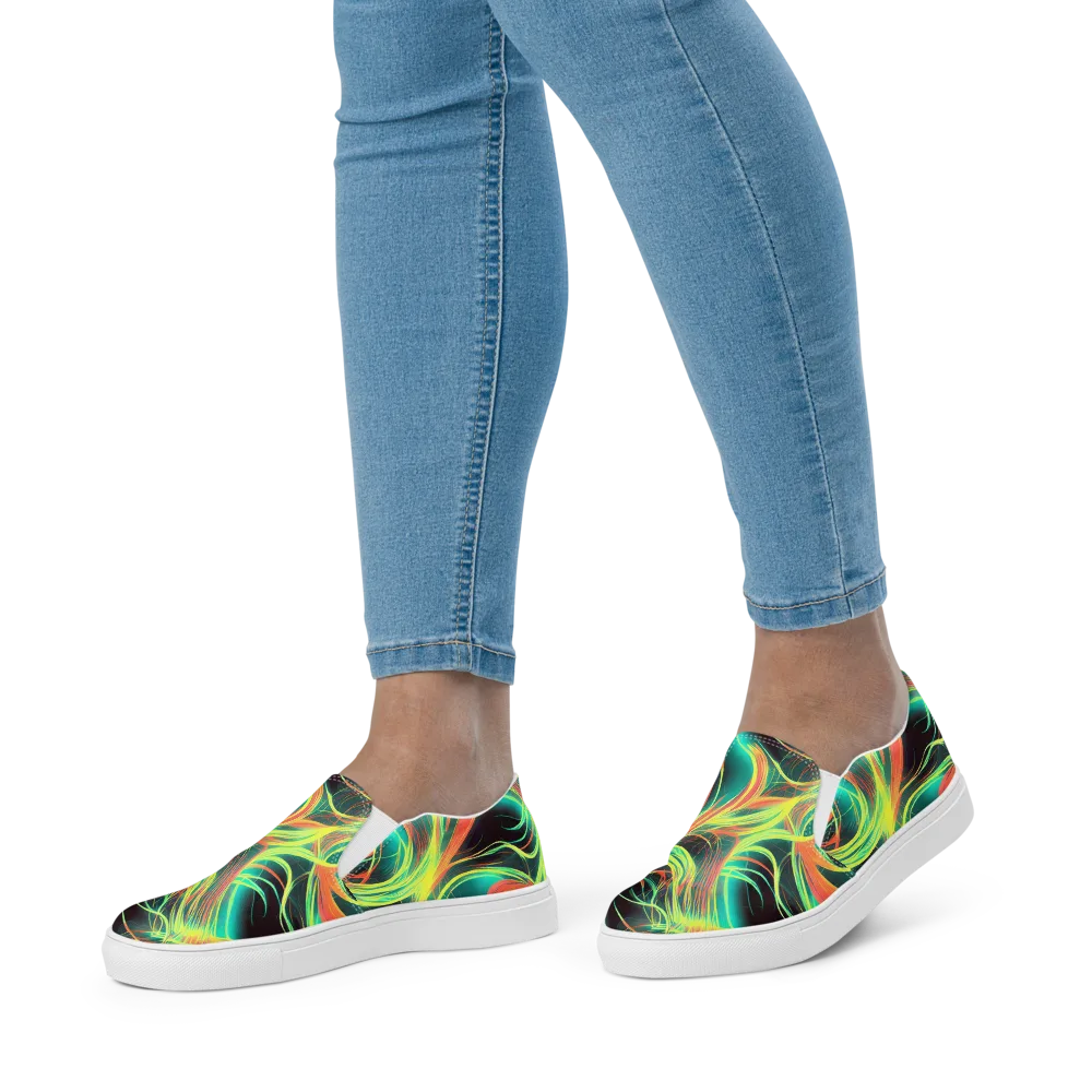 Vital Strands on Women's Slip-On Canvas Shoes — Front