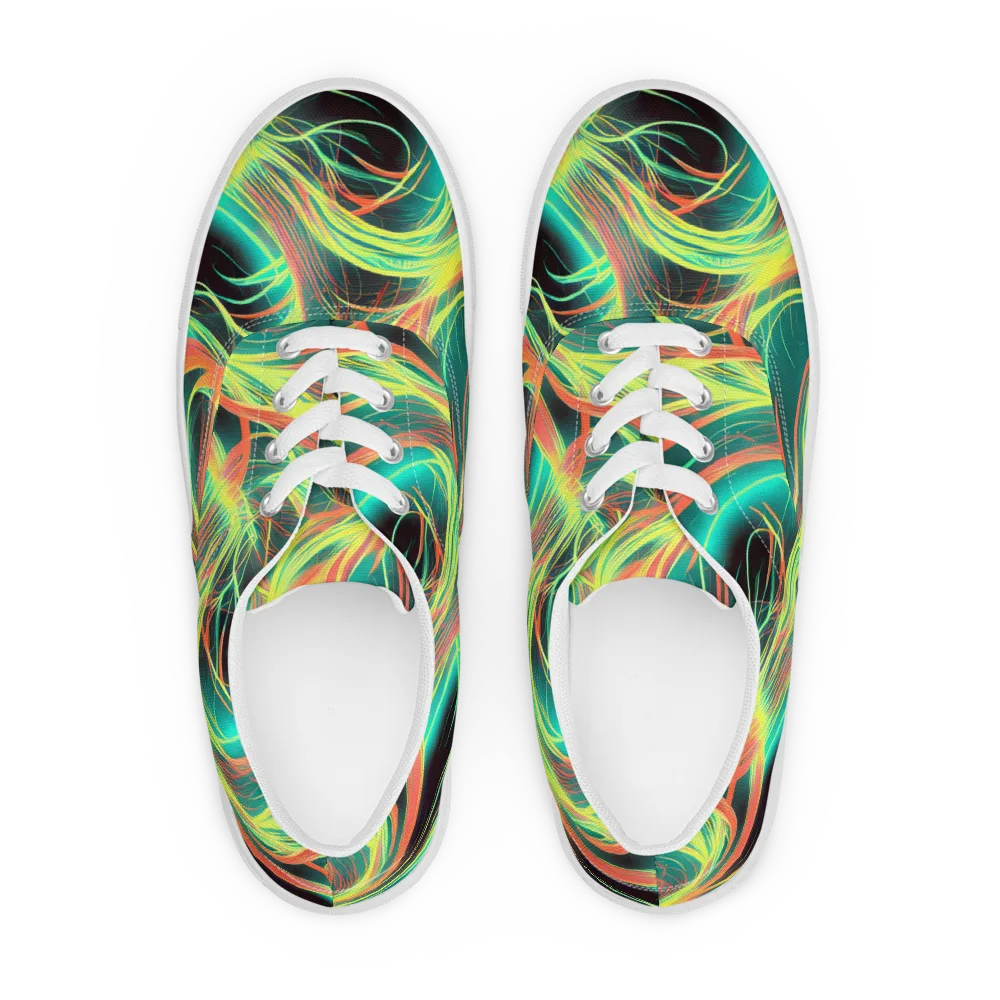Vital Strands on Men's Lace-Up Canvas Shoes — Front