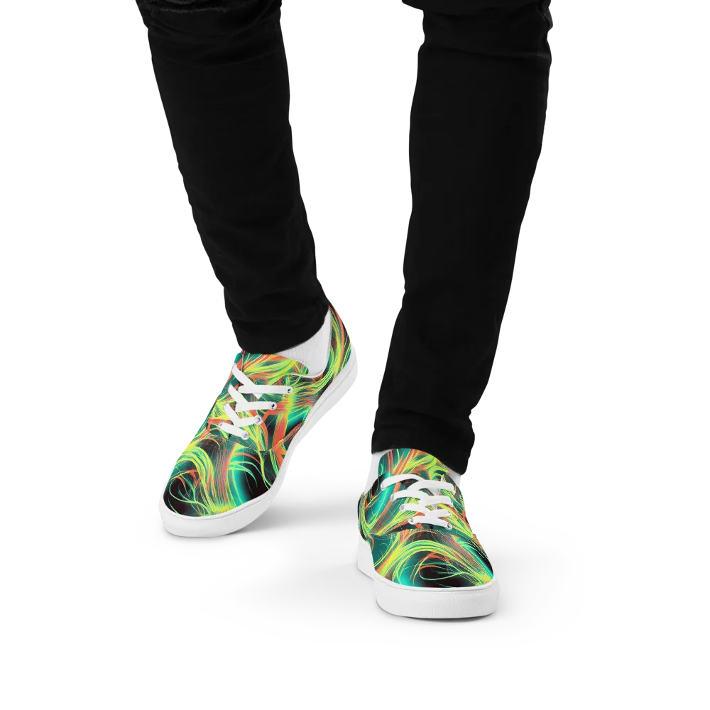 Vital Strands on Men's Lace-Up Canvas Shoes — Front