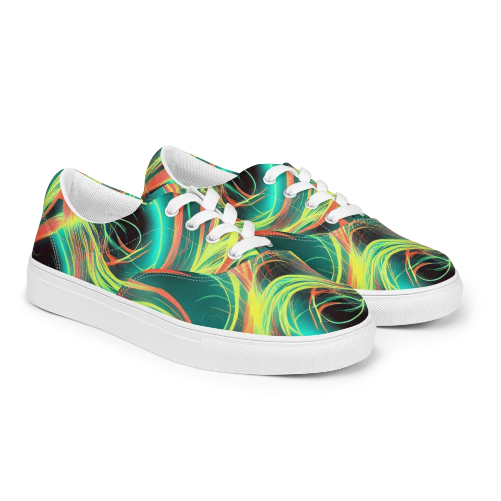 Vital Strands on Men's Lace-Up Canvas Shoes — Right Front