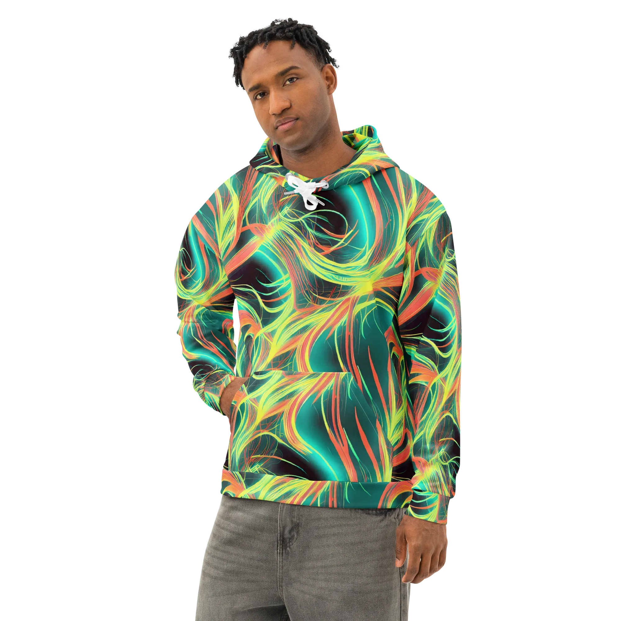Vital Strands on Cotton Hoodie — Left Front