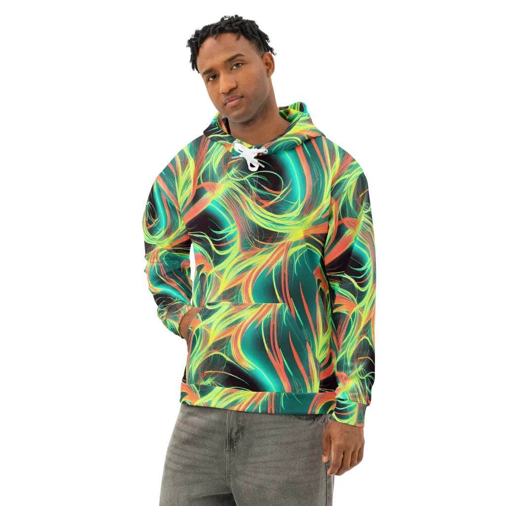 Vital Strands on Cotton Hoodie — Left Front