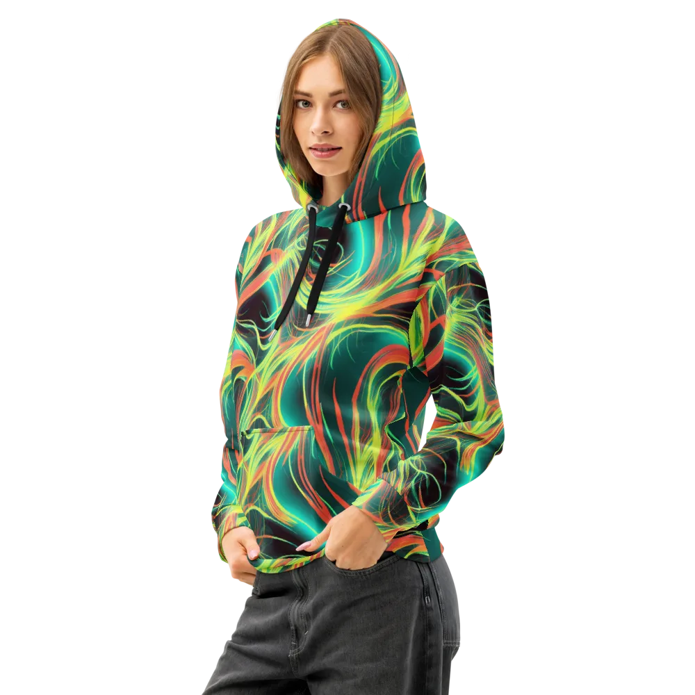 Vital Strands on Cotton Hoodie — Left Front