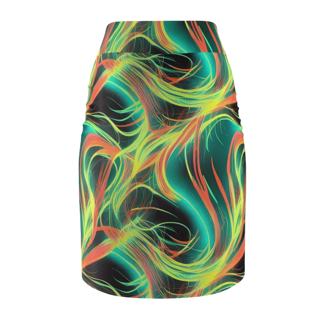 Vital Strands on Pencil Skirt — Back