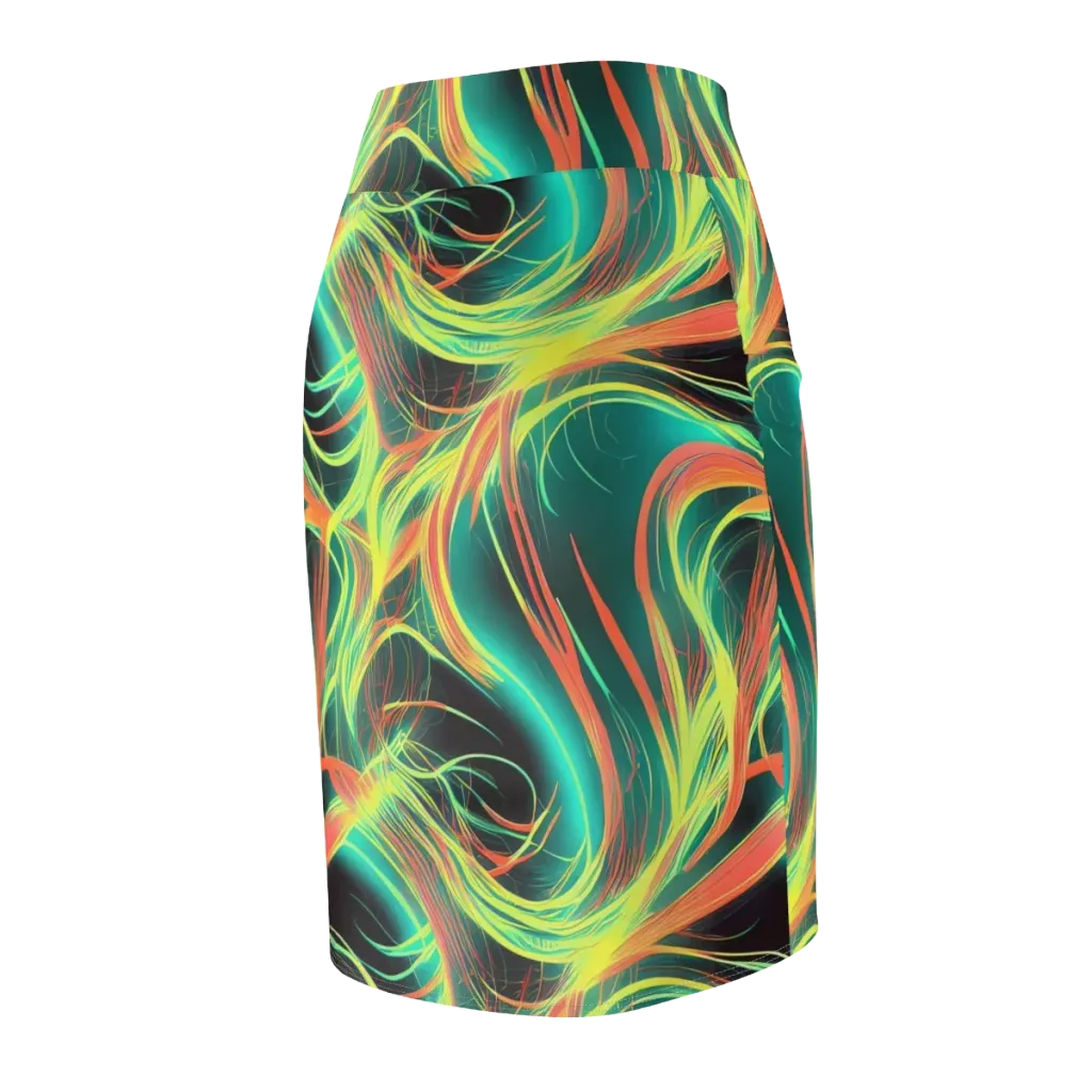 Vital Strands on Pencil Skirt — Back Side