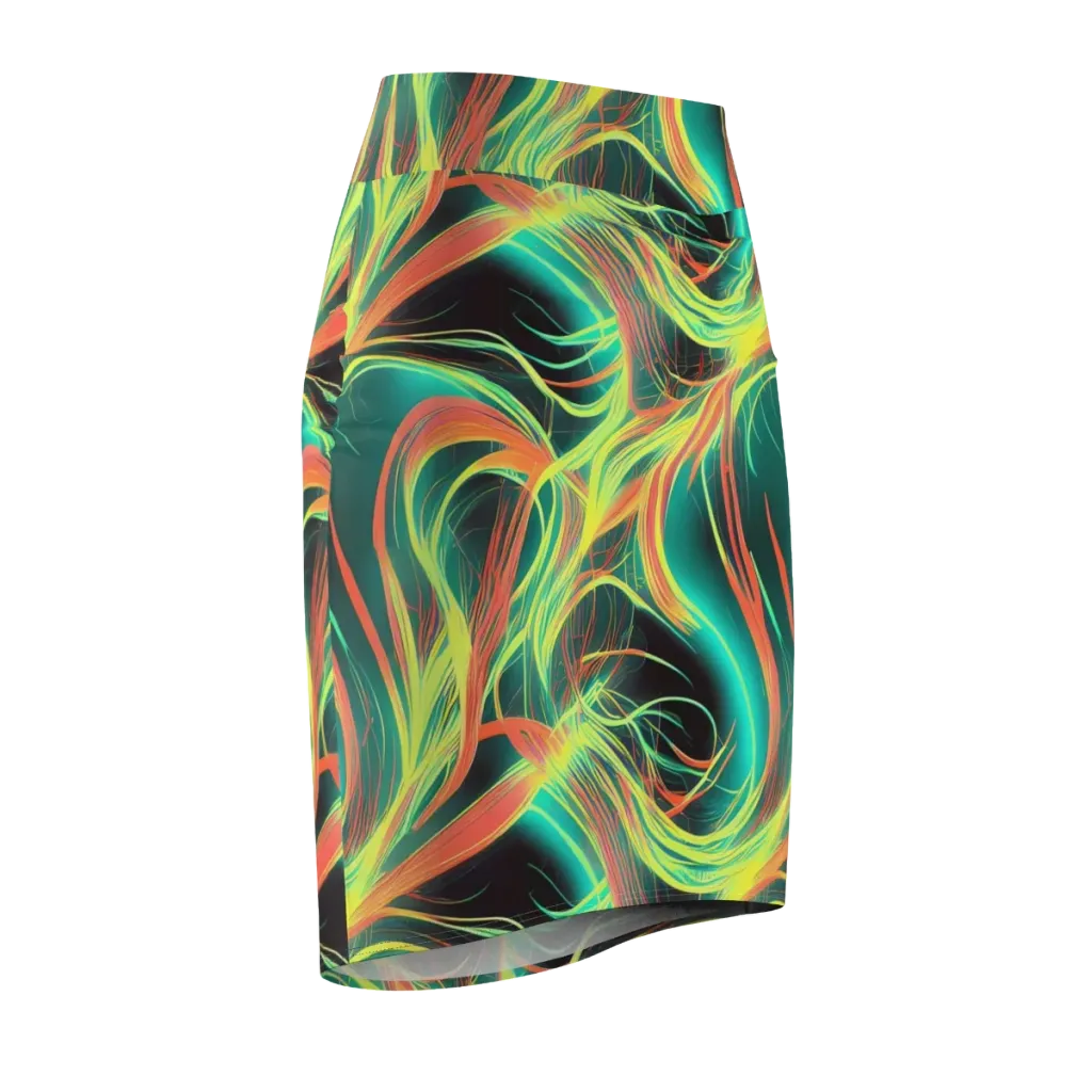Vital Strands on Pencil Skirt — Front Side