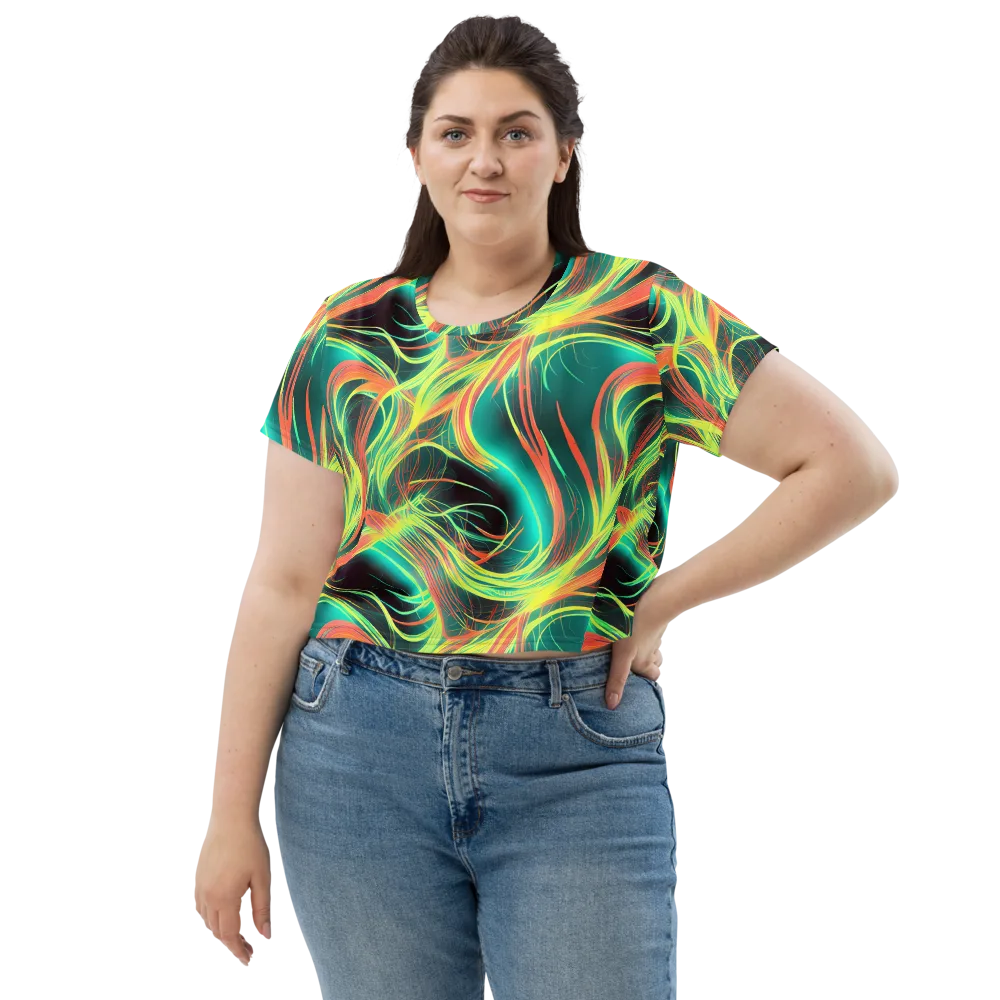 Vital Strands on Crop Tee — Front