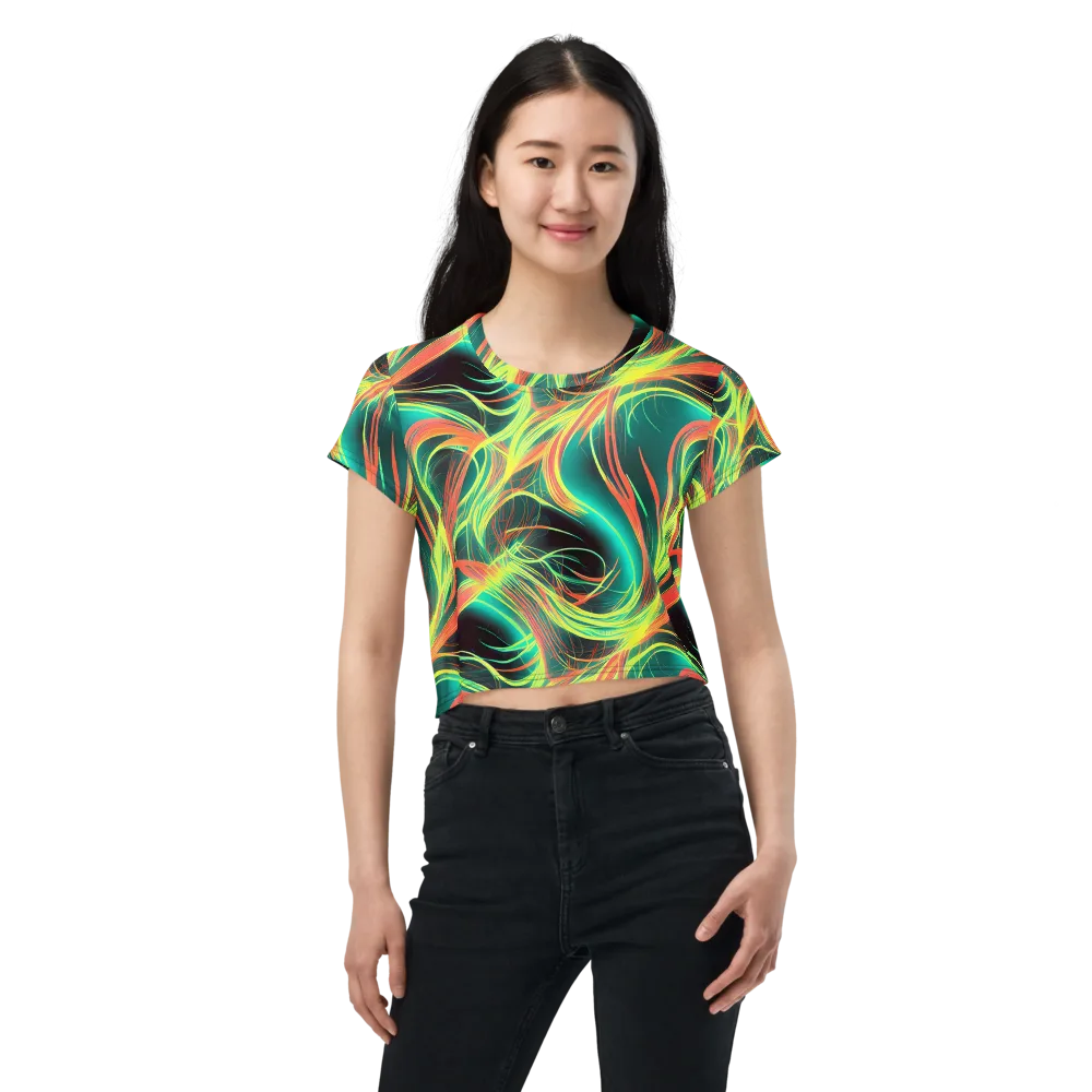 Vital Strands on Crop Tee — Front