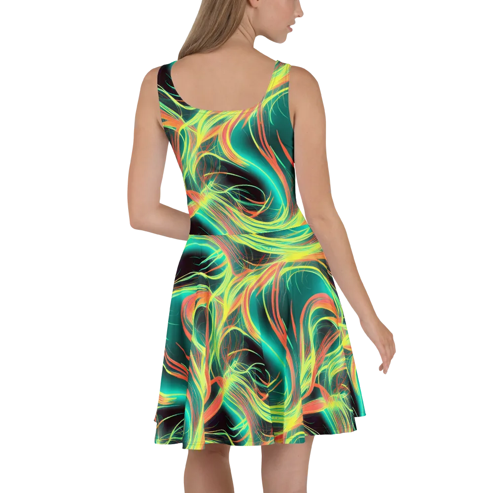 Vital Strands on Skater Dress — Back