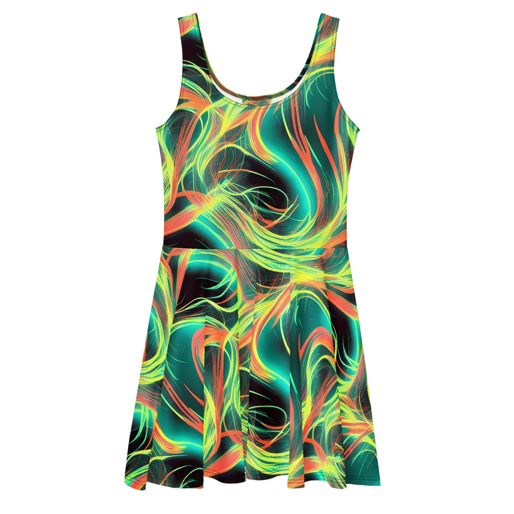 Vital Strands on Skater Dress — Front