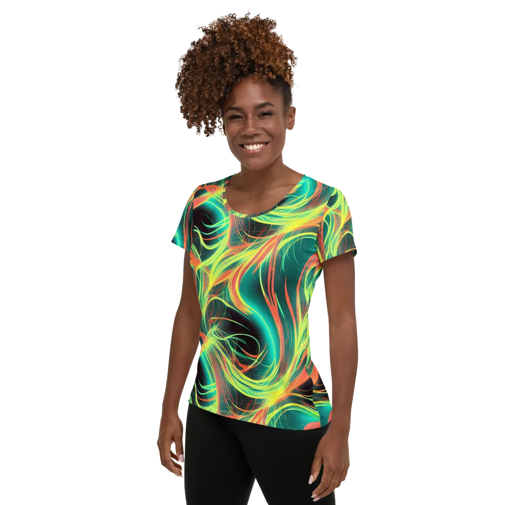 Vital Strands on Women's Athletic T-Shirt — Left