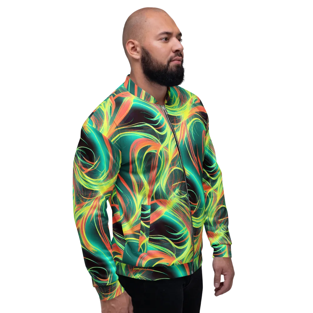 Vital Strands on Bomber Jacket — Right