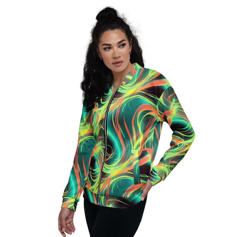 Vital Strands on Bomber Jacket — Left