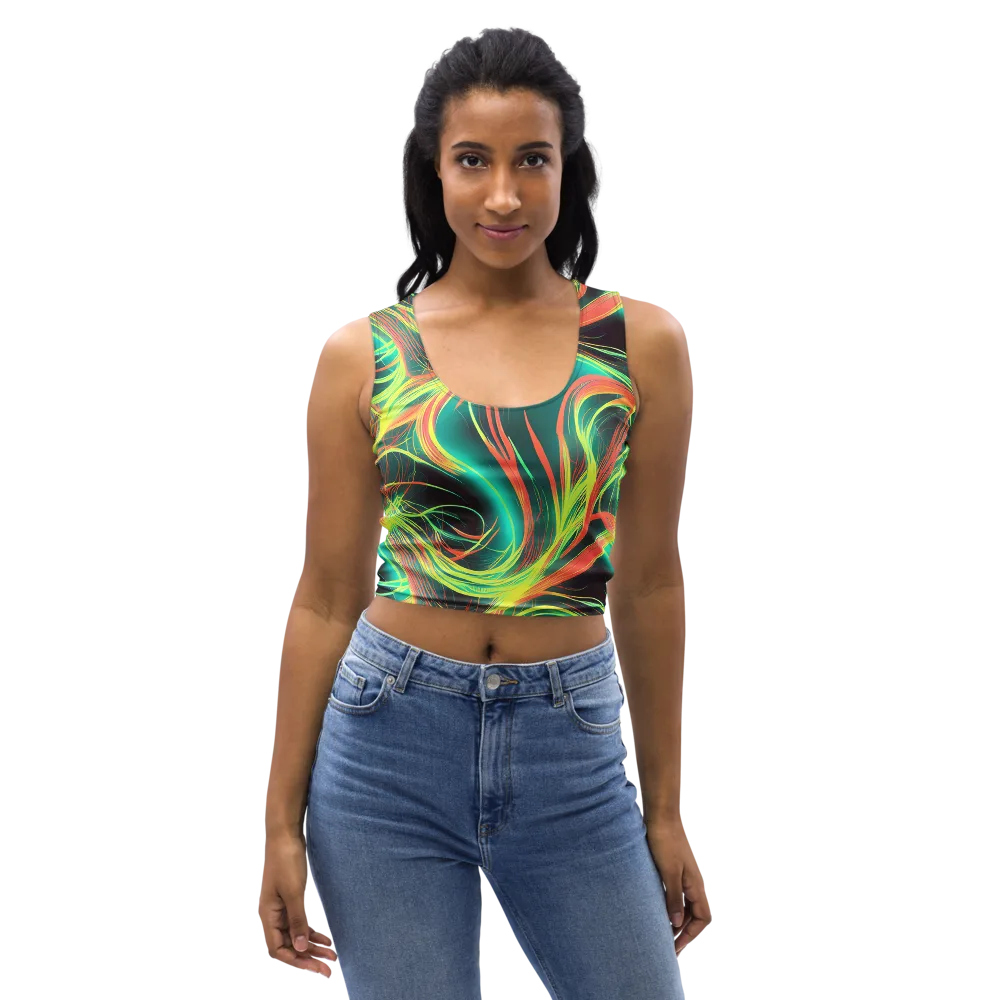 Vital Strands on Crop Top — Front