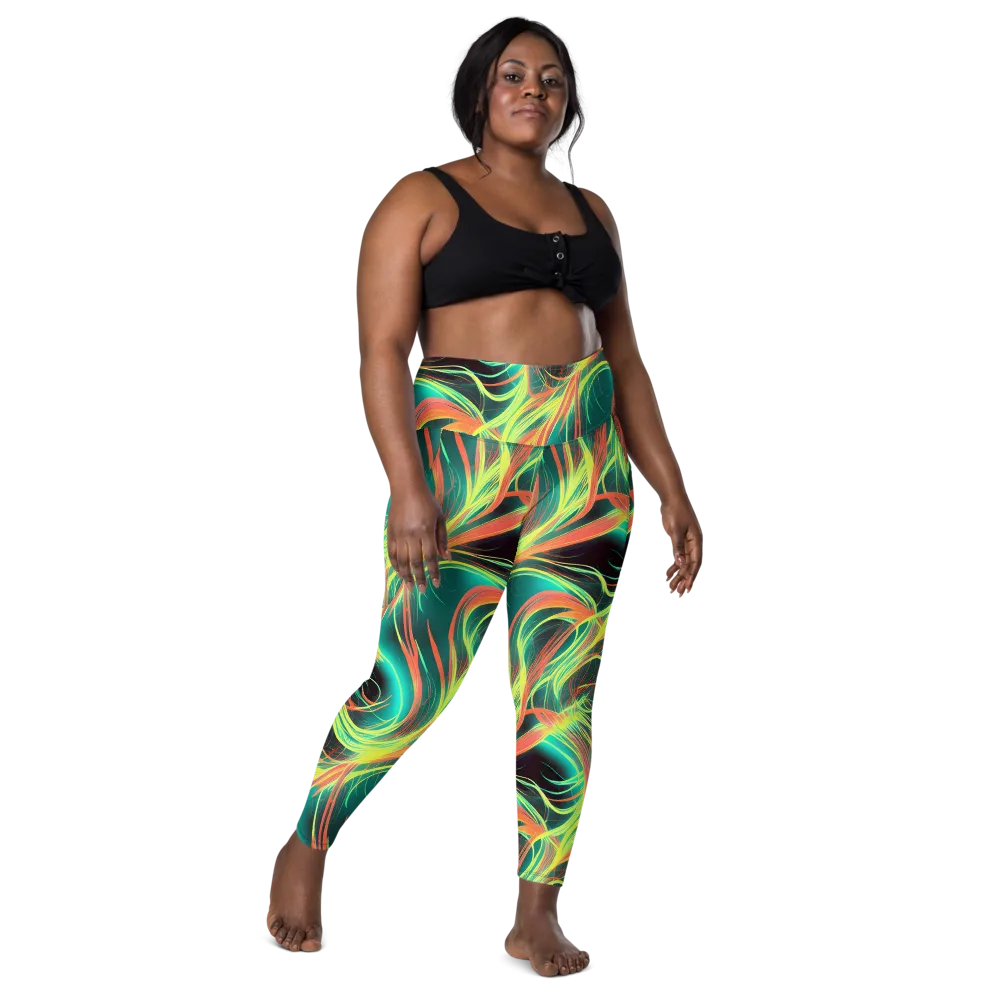 Vital Strands on Leggings with Pockets — Front