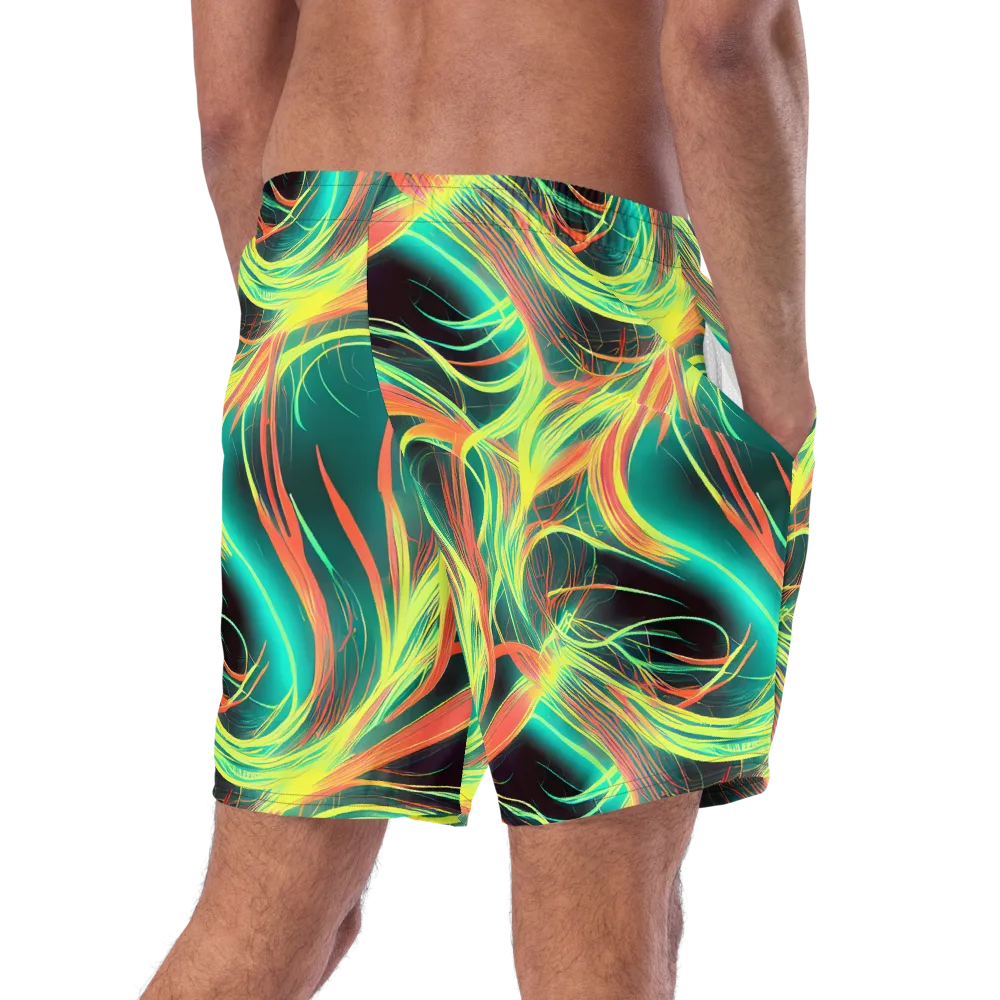 Vital Strands on Swim Trunks — Right Back