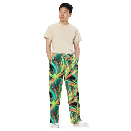 Vital Strands on a Wide-Leg Pants