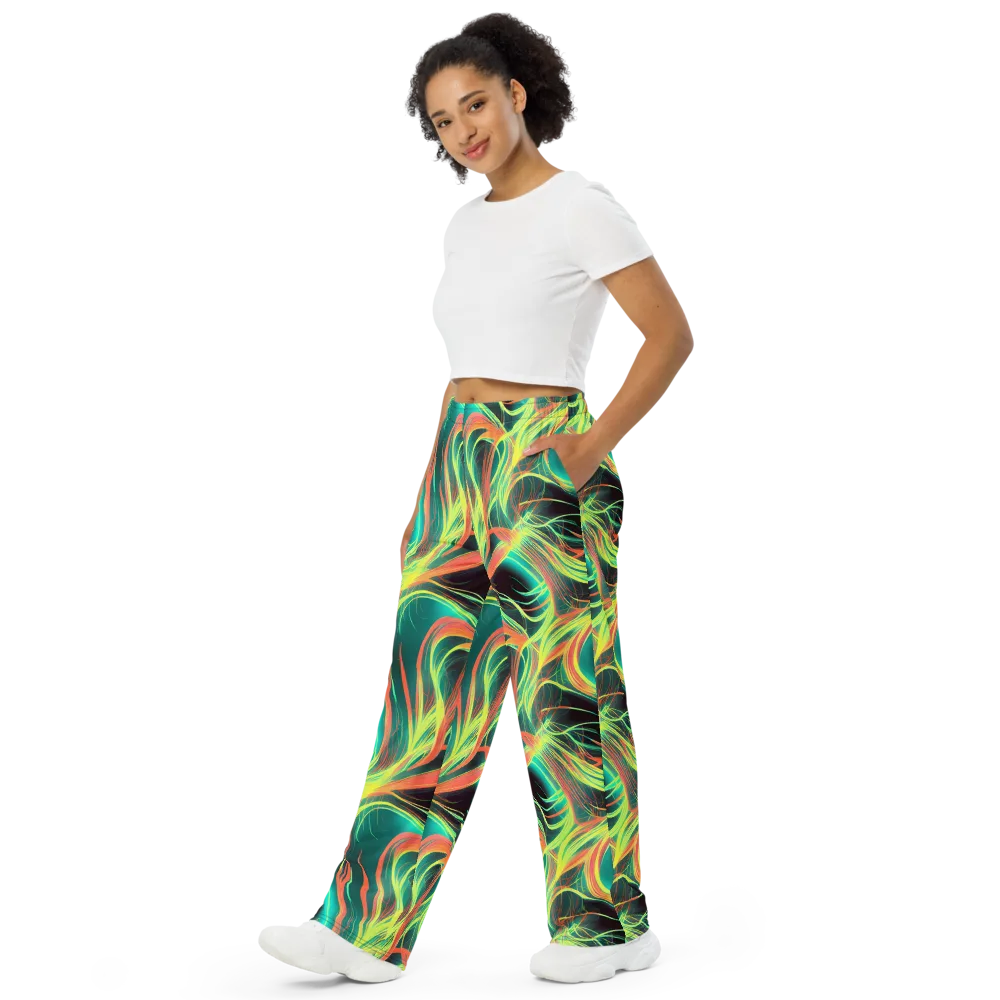 Vital Strands on Wide-Leg Pants — Left Front