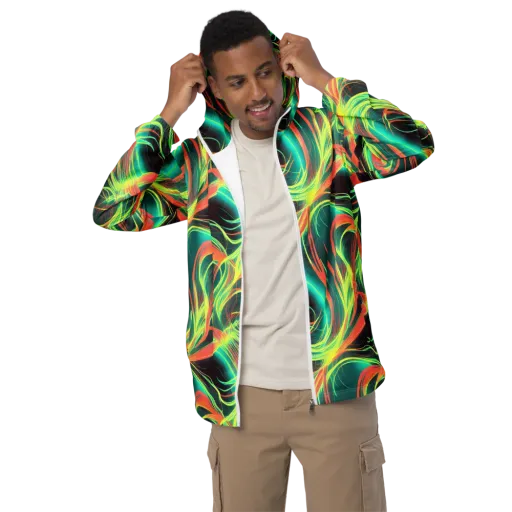 Vital Strands on a Men's Windbreaker