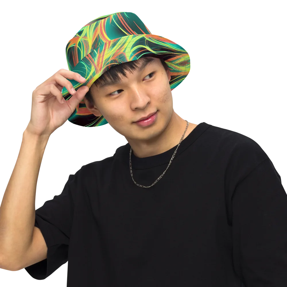 Vital Strands on Reversible Bucket Hat — Front Inside