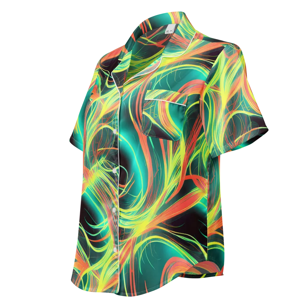 Vital Strands on Women's Short Sleeve Pajama Top — Left Front