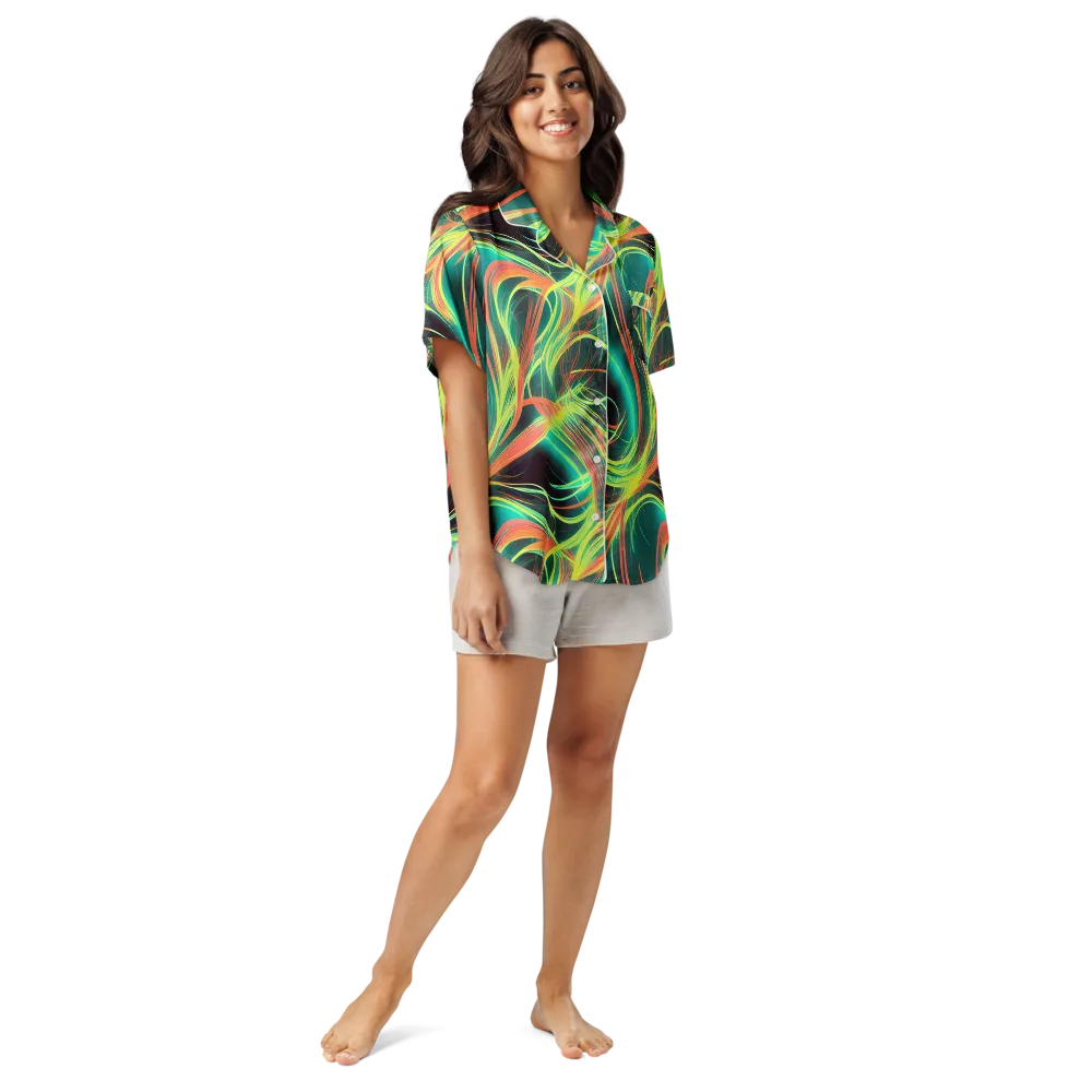 Vital Strands on Women's Short Sleeve Pajama Top — Front