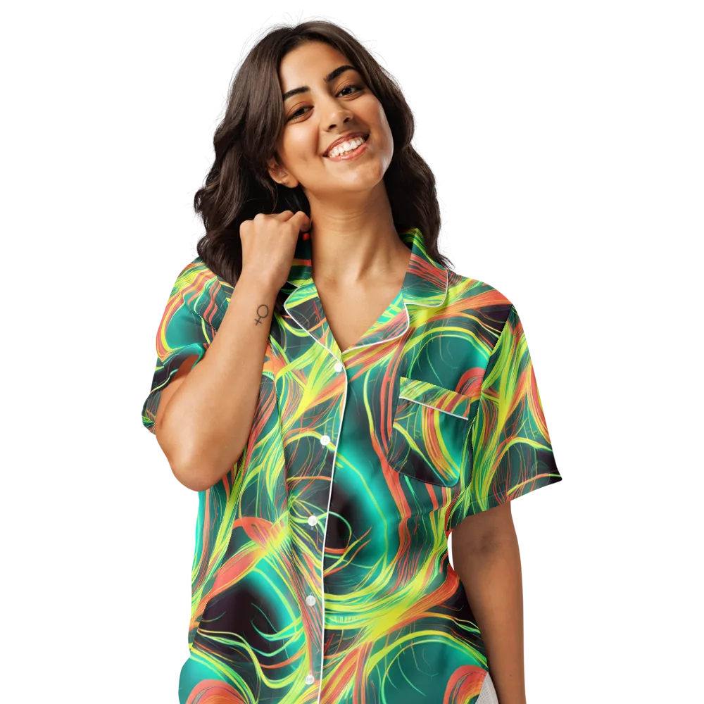 Vital Strands on Women's Short Sleeve Pajama Top — Front