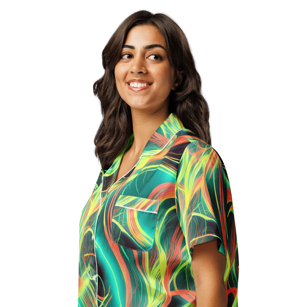 Vital Strands on Women's Short Sleeve Pajama Top — Left Front