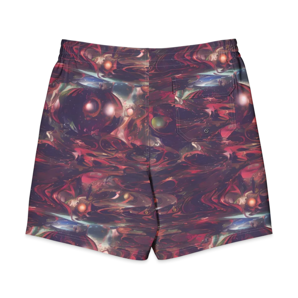 Vortex Strands on Men's Board Shorts — Back