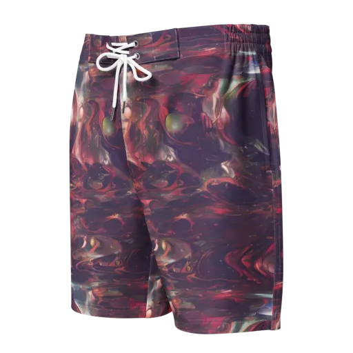 Vortex Strands on a Men's Board Shorts