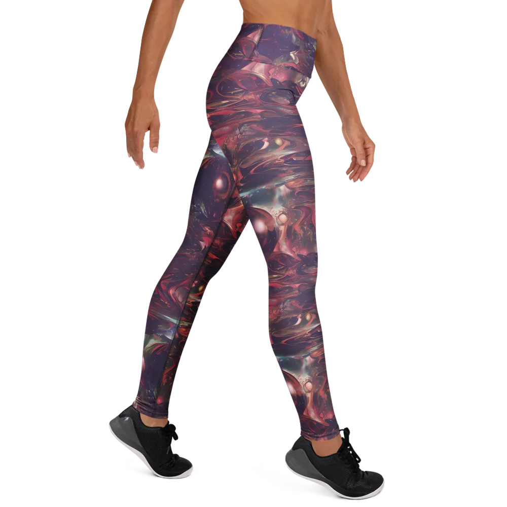 Vortex Strands on Yoga Leggings — Right