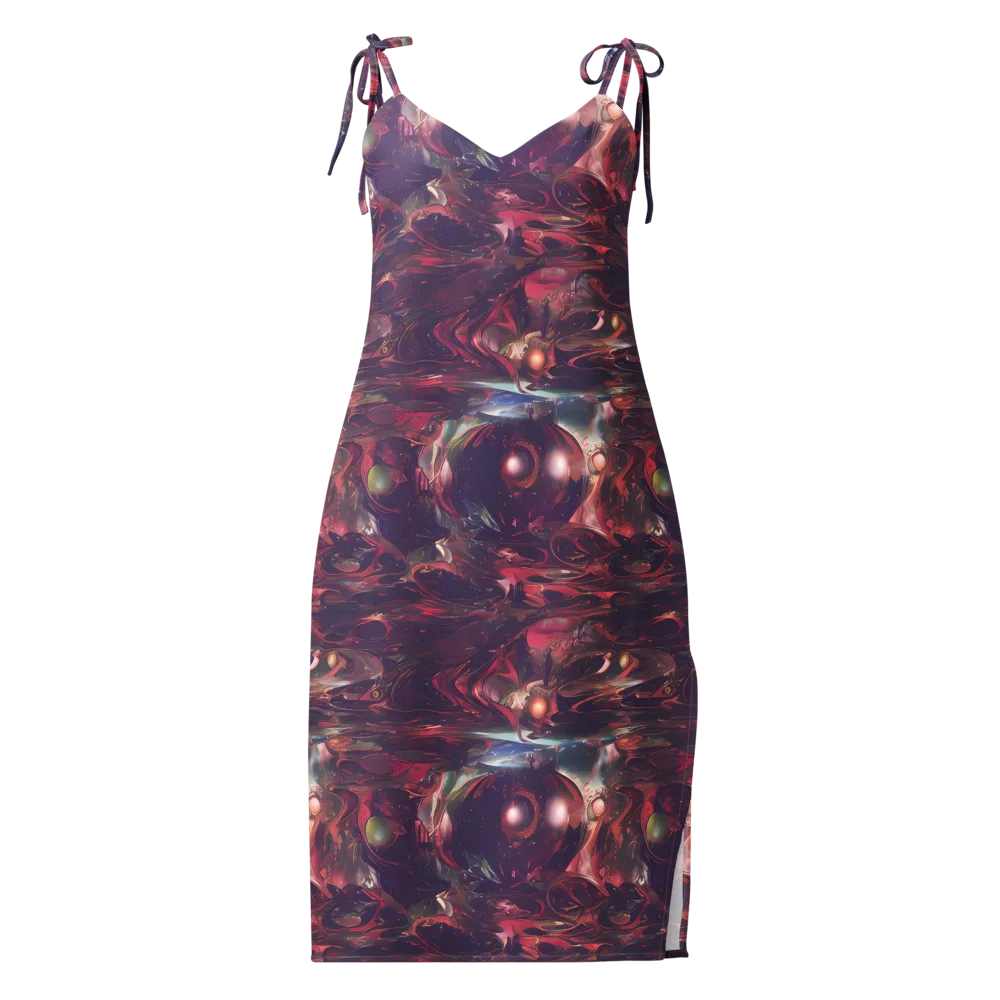 Vortex Strands on Slip Dress — Front