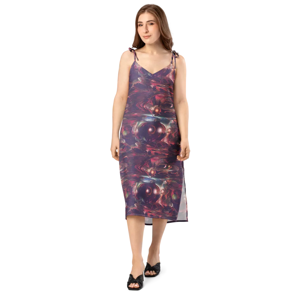 Vortex Strands on Slip Dress — Front