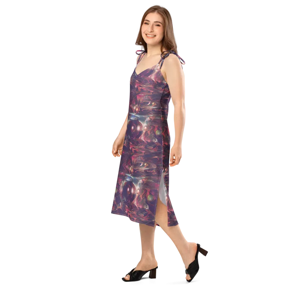 Vortex Strands on Slip Dress — Left Front