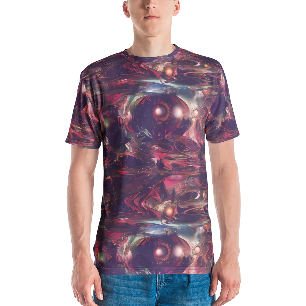 Vortex Strands on Men's Crew Neck T-Shirt — Front
