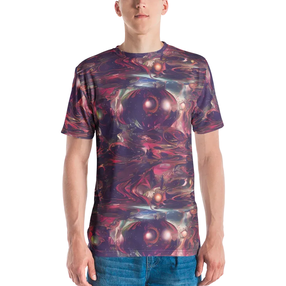 Vortex Strands on Men's Crew Neck T-Shirt — Front