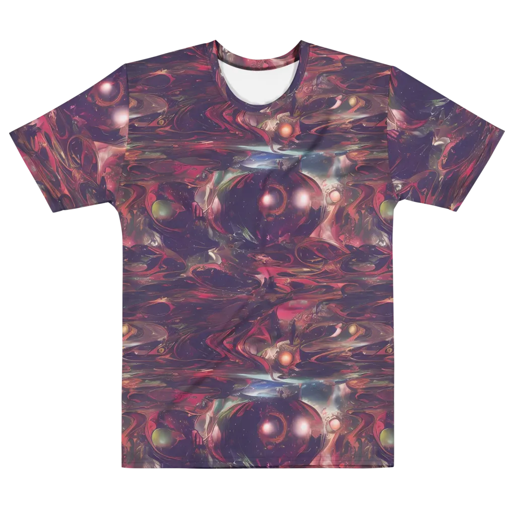 Vortex Strands on Men's Crew Neck T-Shirt — Front