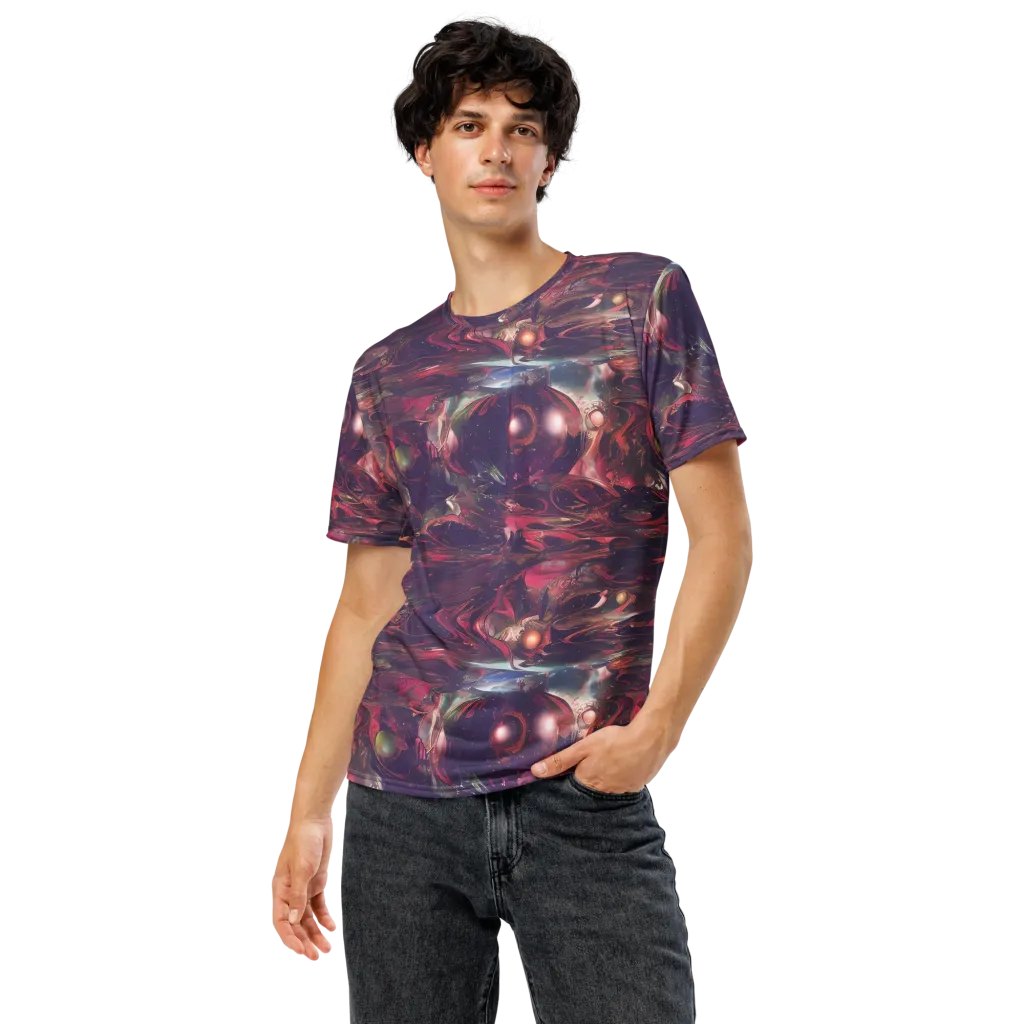 Vortex Strands on Men's Crew Neck T-Shirt — Front