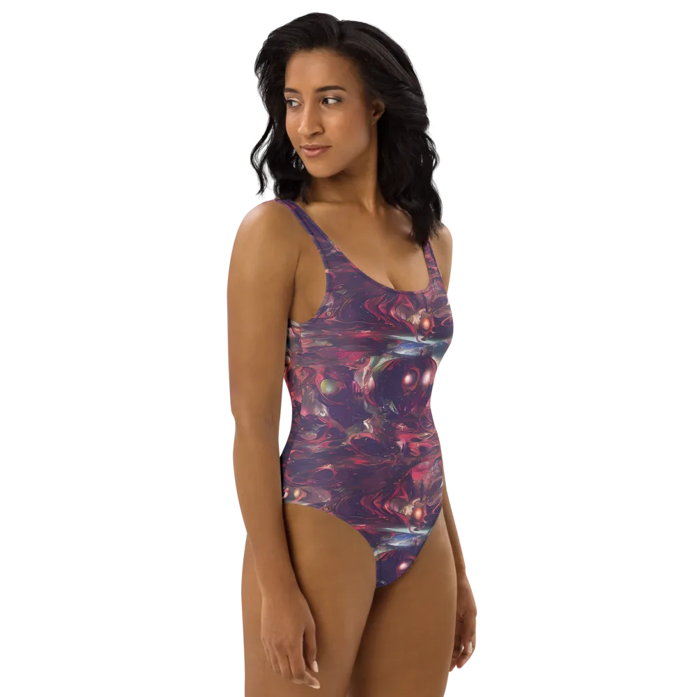 Vortex Strands on One-Piece Swimsuit — Right
